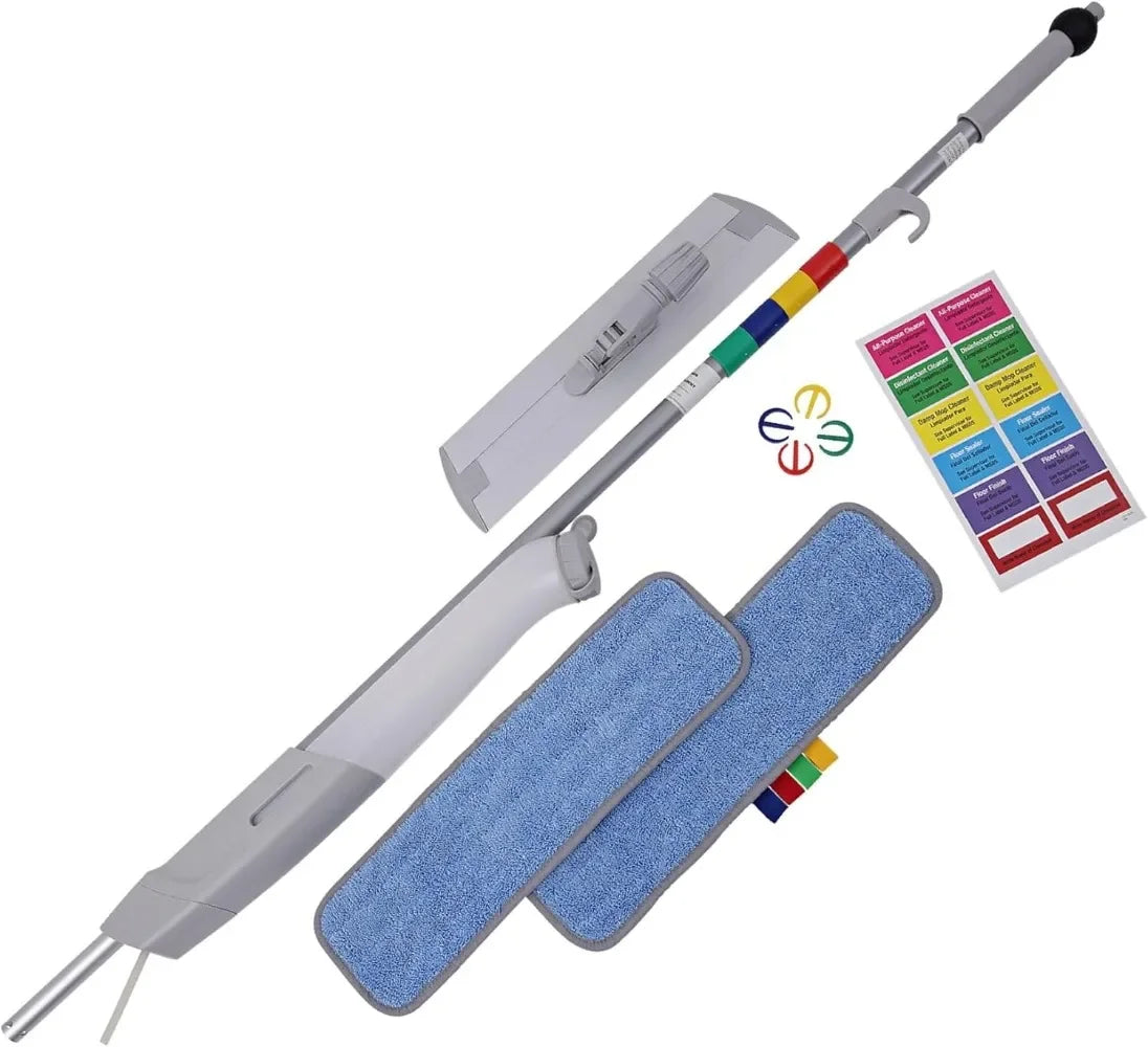 XMSJ 16MFM Microfiber Mop System Kit Pro for Cleaning