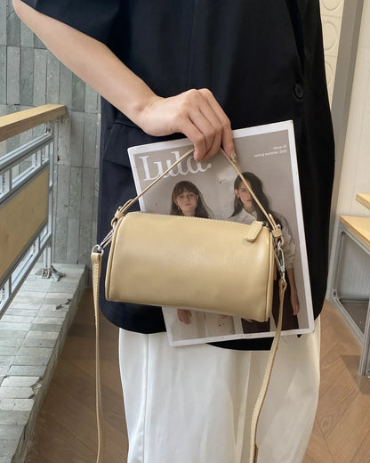 Ladies Genuine Leather Small Shoulder Bag Crossbody For Women With Zipper Pocket