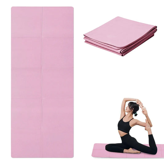 Foldable Eco Friendly EVA Yoga Mat for Travel Fitness Pilates