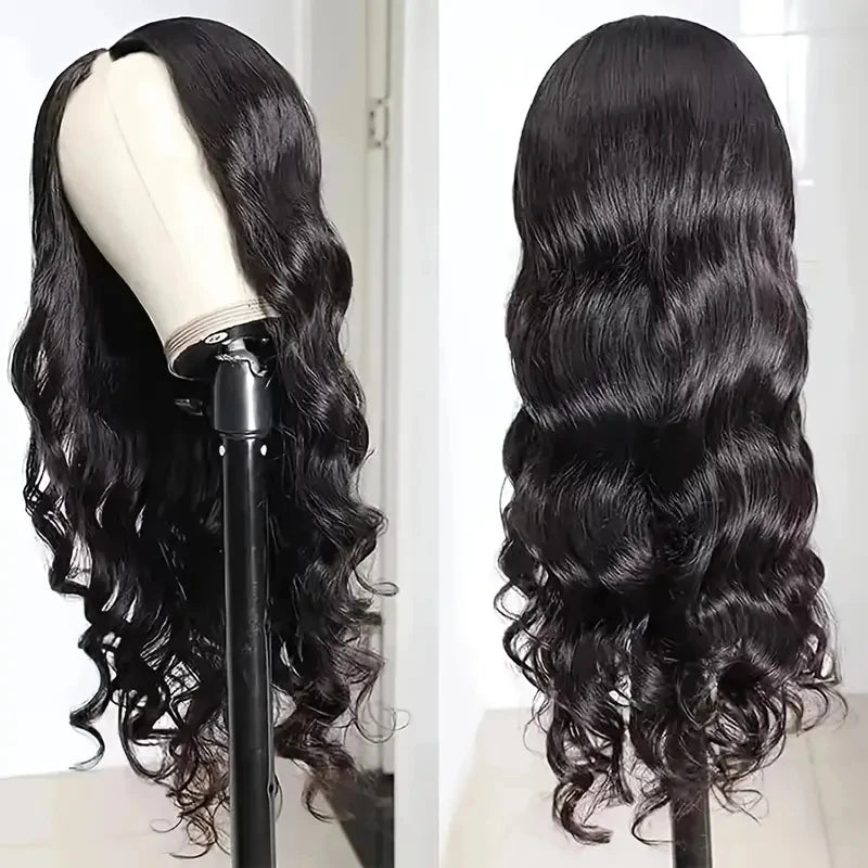 Frizira Body Wave V Part Wig Human Hair 250 Density