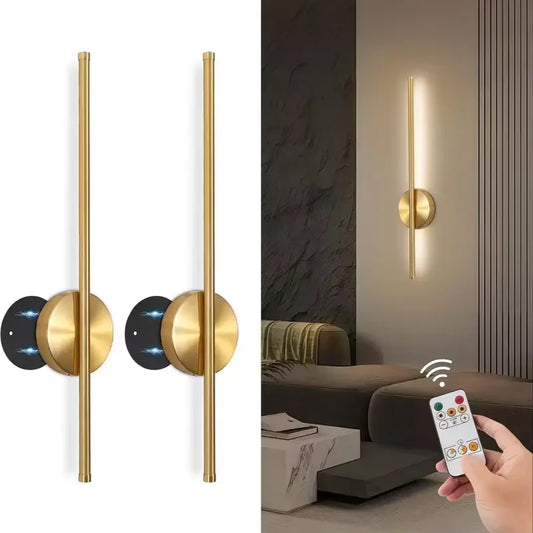Rechargeable LED Wall Lamp 50CM Removable Wall Sconces For Bedroom Bedside Living Room Décor Fixtures Magnetism Chassis