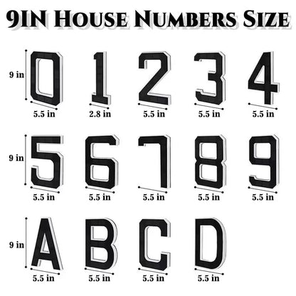 Solar House Number Lights House Sign Light Sensor Modern Led Address Sign Solar House Number Sign Led Address Number for Outdoor