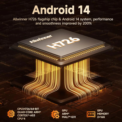 Magcubic Android 14 900ANSI Projector Auto Focus Native 1080P Support 8K With Wifi6 BT5.4 2+16G Portable Movie Outdoor HY350Max