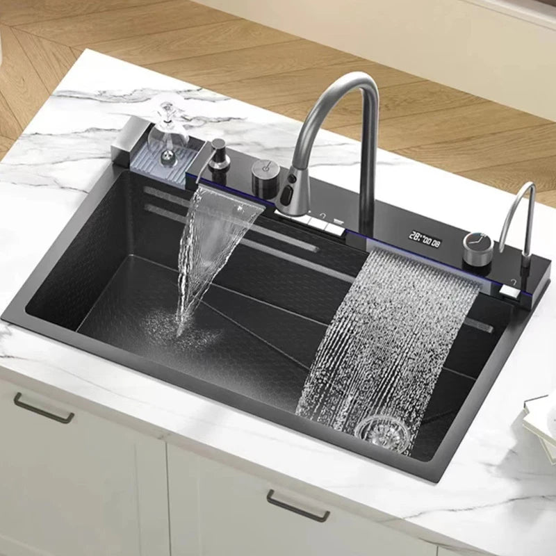 Rozin 304 Stainless Steel Kitchen Sink With Digital Faucet