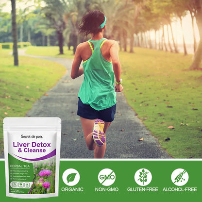 30 Tea Bags Liver,Kidney and Pancrea Herbal Compound Detox & Cleanse Herbal  Milk Thistle Tea