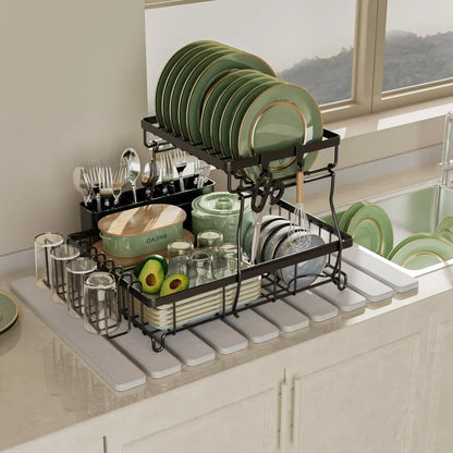 Foldable Stone Bath Mat Quick Dry Non Slip Diatomaceous