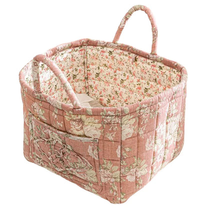 Boho Fabric Storage Basket Large Capacity Quilted Laundry Hampers Collapsible Dirty Clothes Underwear Sorting Laundry Baskets