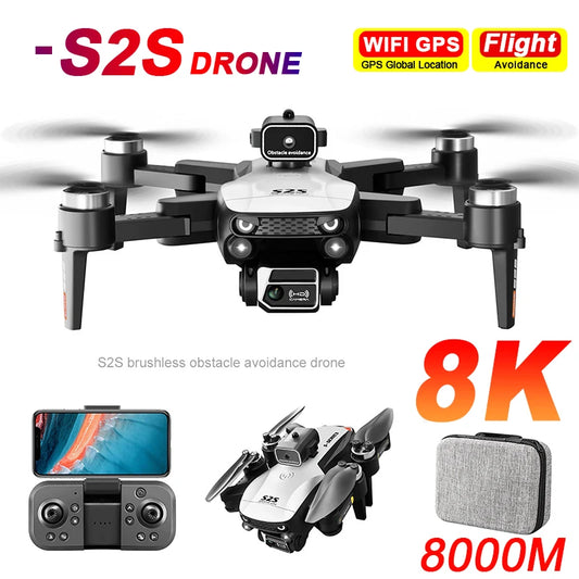 Vesmatity Mini Drone With 4K Camera Obstacle Avoidance Foldable Quadcopter
