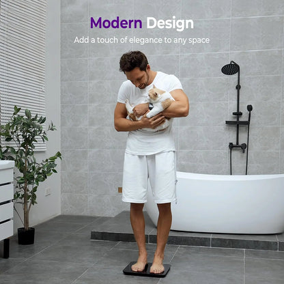 Digital Bathroom Scale With Large LED Display 450 Lb Capacity