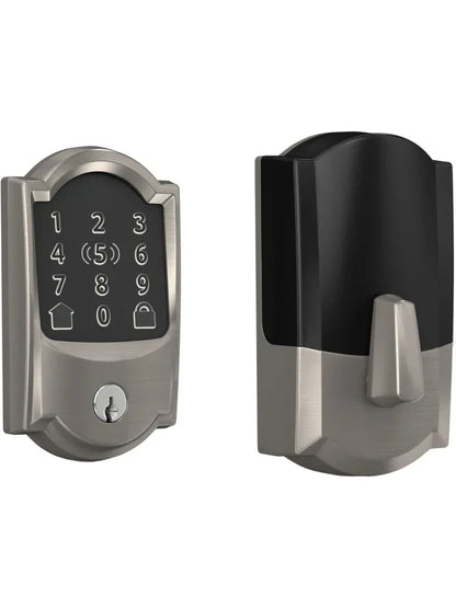 BE499WB CAM 619 Encode Plus WiFi Deadbolt Smart Lock Keyless Entry Touchscreen Camelot Trim