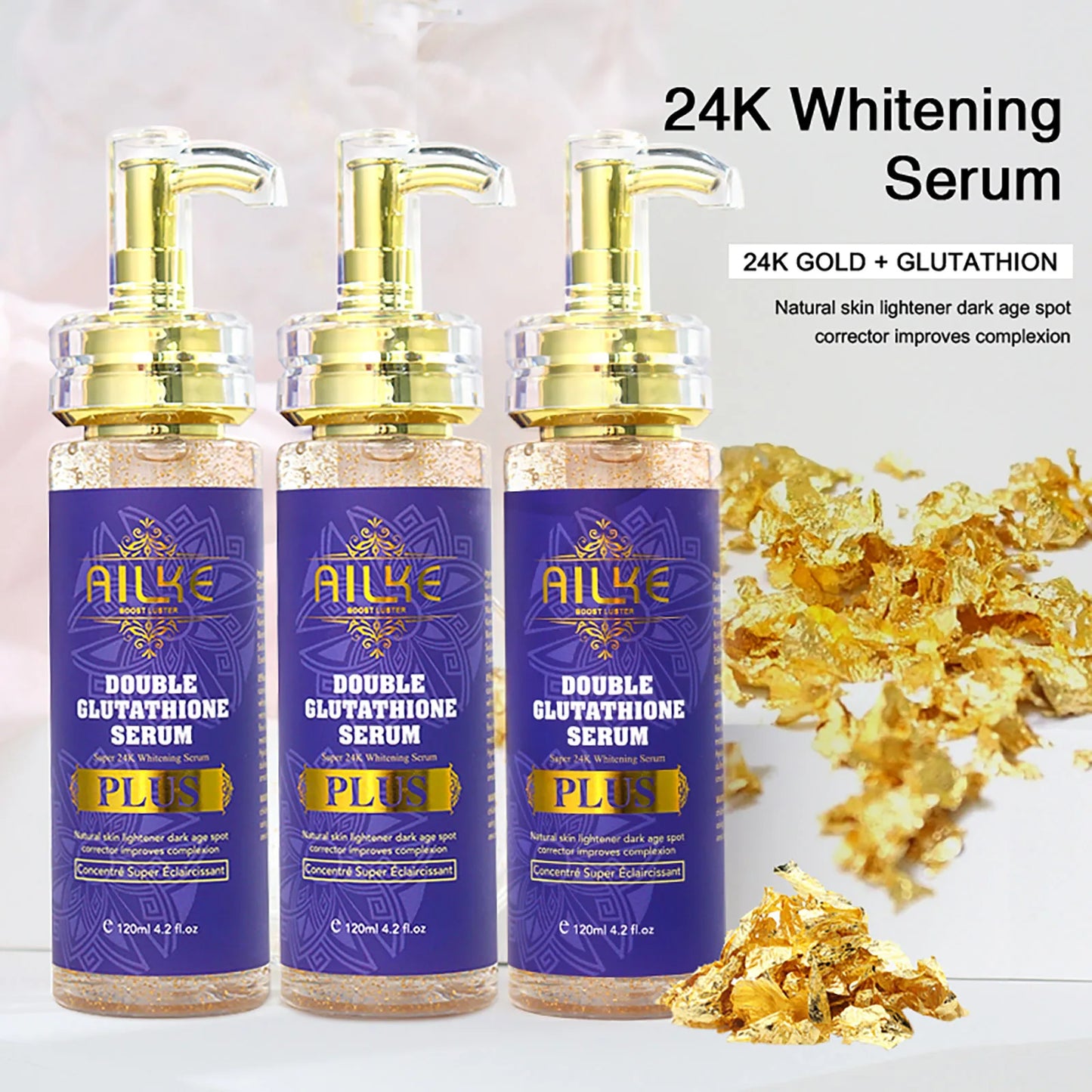 AILKE Glutathione Plus Whitening Skin Care Set for Dark Spots