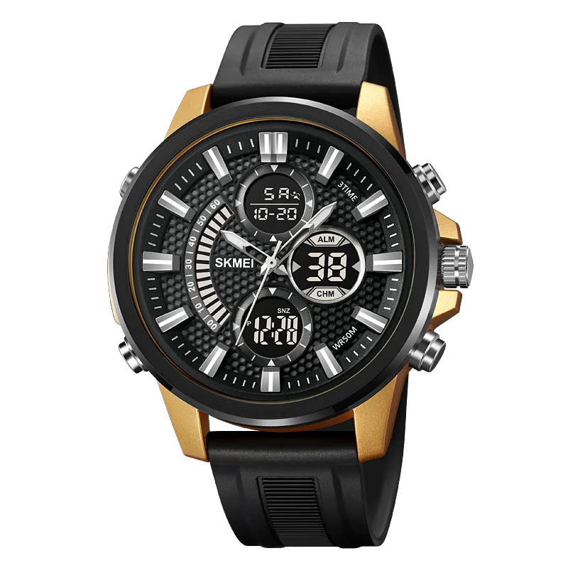 Digital Men Sport Watch With Backlight 5Bar Waterproof Alarm