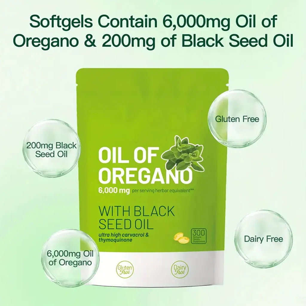 Quit Mood Oil Of Oregano With Black Seed Oil Capsules