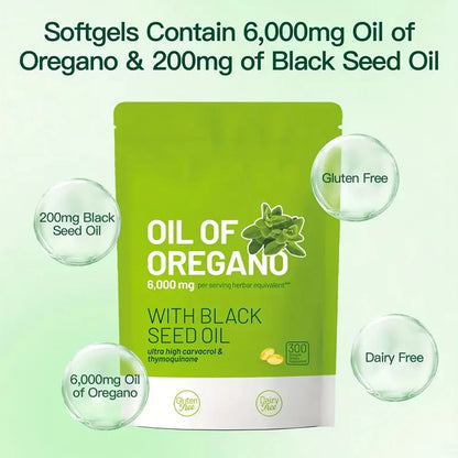 Quit Mood Oil Of Oregano With Black Seed Oil Capsules