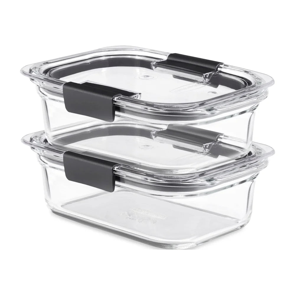 Airtight Leak Proof Glass Storage Containers Set 2