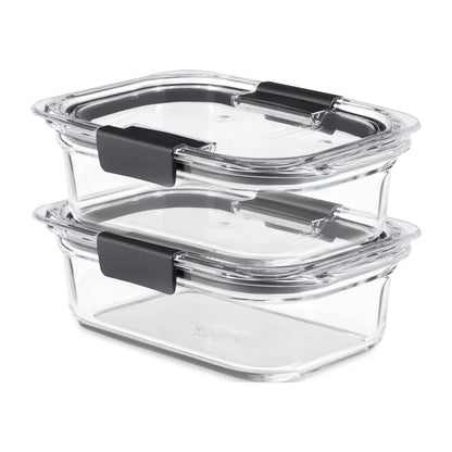 Airtight Leak Proof Glass Storage Containers Set 2