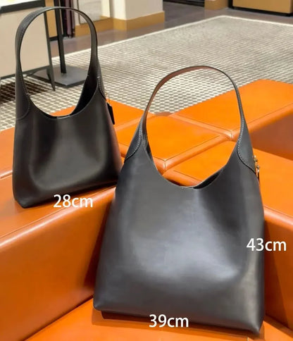 Nonecn Brooklyn Bag Tote Handbag Genuine Leather Minimalist