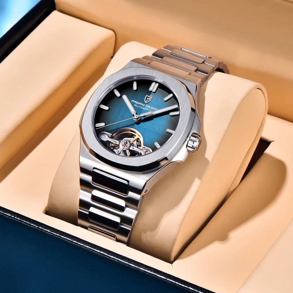 PAGANI DESIGN Skeleton Tourbillon Automatic Mens Watch