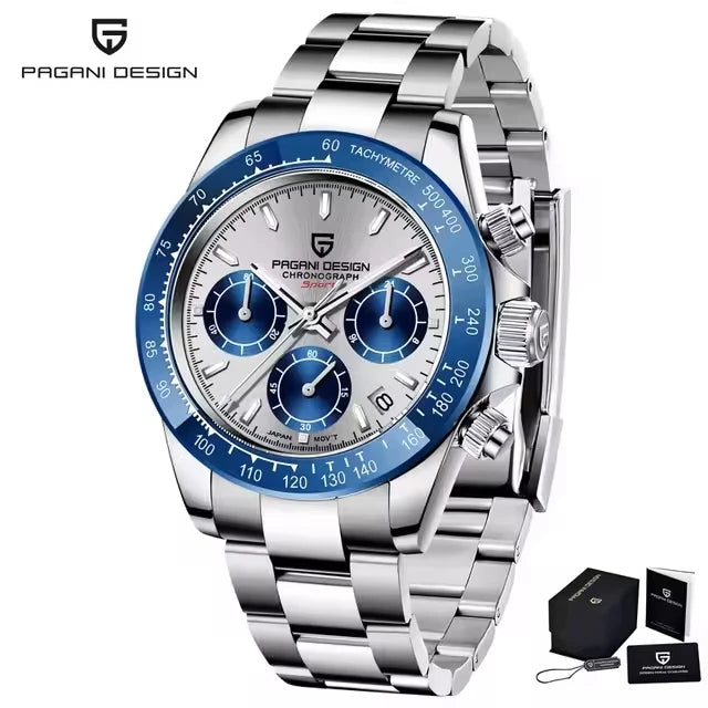 PAGANI DESIGN PD1644 Luxury Mens Quartz Chronograph Sport Watch