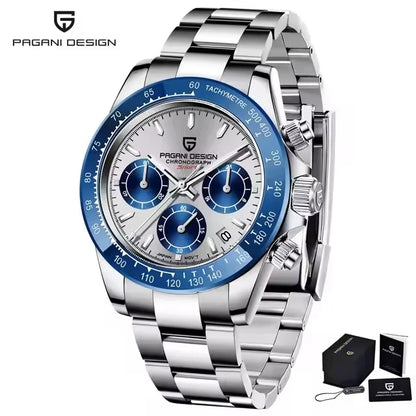 PAGANI DESIGN PD1644 Luxury Mens Quartz Chronograph Sport Watch