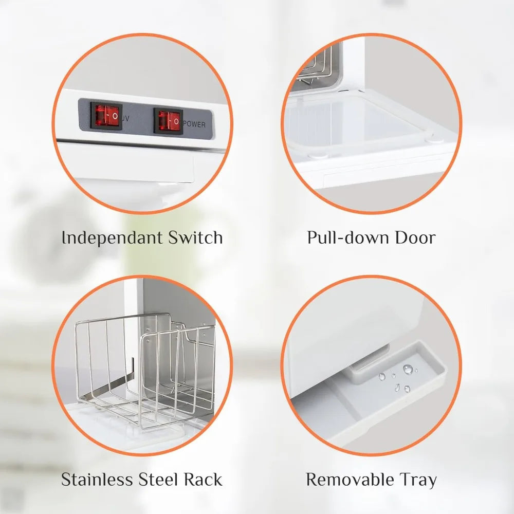 Professional Towel Warmer, 5L Small Hot Towel Cabinet, 2-in-1 Towel Heater for Beauty Salon, Massage Office, Facial Spa