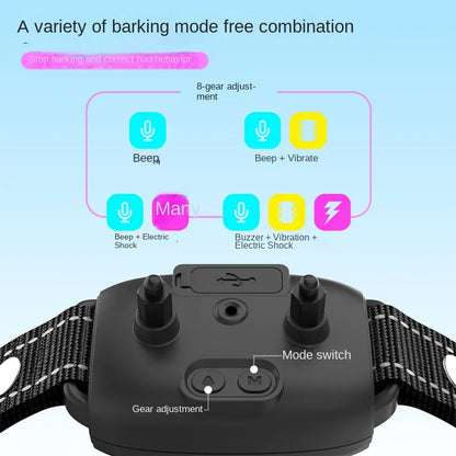 LISMD Dog Anti Barking Training Collar Waterproof Device