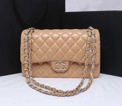 Top Designer Handbag Shoulder Chain Bag Clutch Fap Totes Bags Waet Check Veour Thread C Purse Doube Letters Soid Hasp Waist Square