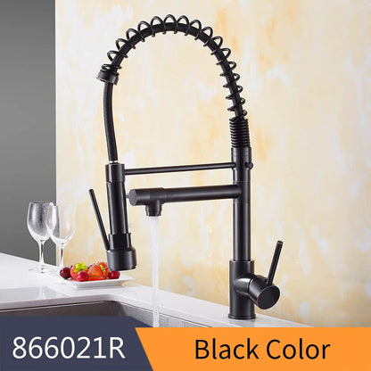 Kitchen Sink Faucet With Single Pull Out Sprout Deck Mounted