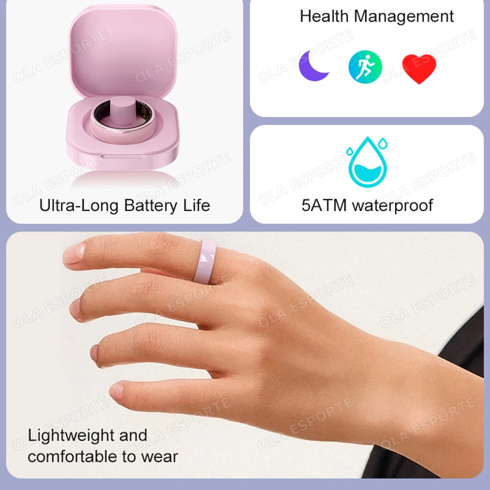 Ola Esporte Smart Couple Ring Heart Rate Sleep Monitor