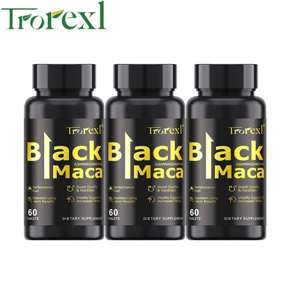 HABUMA Organic Black Maca Pills For Men Endurance And Energy