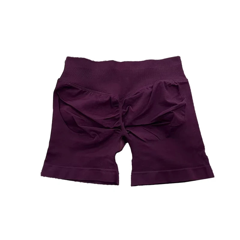 Impact Shorts with Logo Women Seamless Yoga Shorts Scrunch Bum Gym Shorts Workout Biker Short Fitness