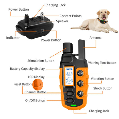 WXRPET Electric Dog Training Collar Remote Control Waterproof