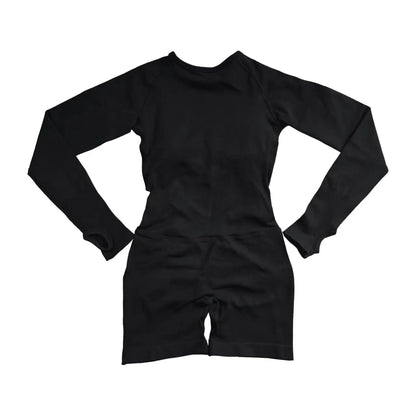 NCLAGEN Womens Seamless Long Sleeve Yoga Workout Jumpsuit