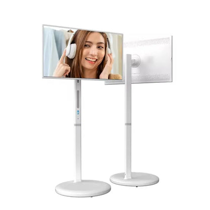 New products 32 inch 8+128G Android12 smart interact screen built-in battery with usb wifi HDMI moveable stand hd touch Lcd tv