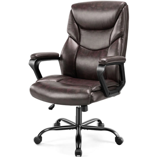 JHK Ergonomic PU Leather Padded Armrest Office Chair Swivel