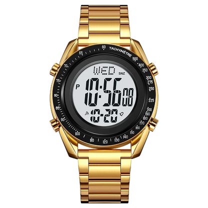 SKMEI Fashion Men's Digital Watch Male Waterproof Watches For Men Luxury Stainless Steel Strap Calendar Electronic Wristwatch