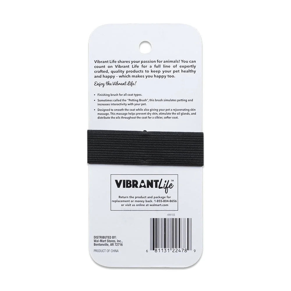 Bamboo Palm Pet Brush Ergonomic Design Natural Bristles Coat Smoothing Massage Stimulates Oil Glands Prevents Dry Skin All Coat