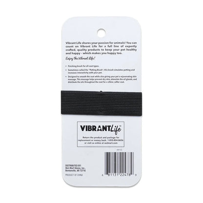 Bamboo Palm Pet Brush Ergonomic Design Natural Bristles Coat Smoothing Massage Stimulates Oil Glands Prevents Dry Skin All Coat