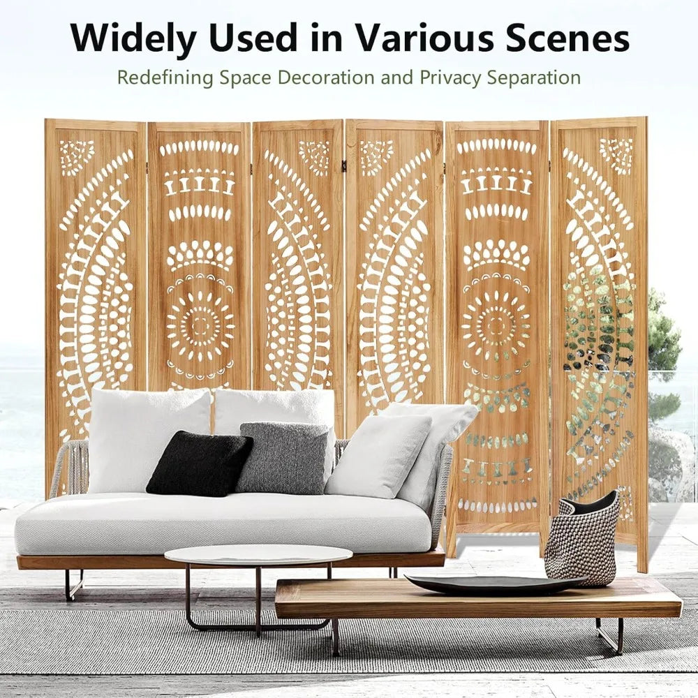 Hign-concerned Wood Folding Privacy Screen Room Divider
