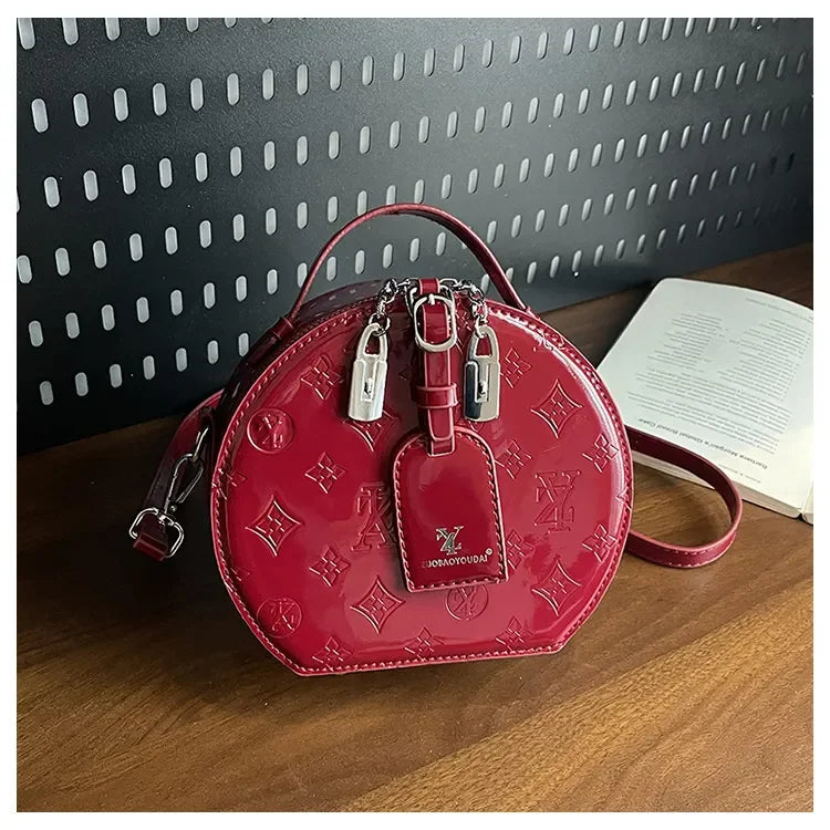 2025 Designer Hottest Shell Fashion Versatile Glossy High Quality Women Shoulder Crossbody Bag Available in Red Black and More