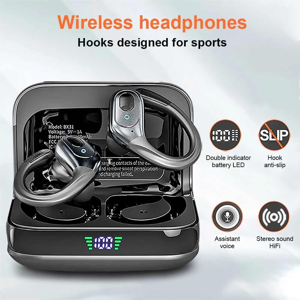 GREATWALL TWS Bluetooth Earphones With Active Noise Cancellation