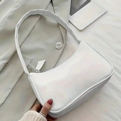 Fashion Crossbody Purse Women  Handbag And Purses Simple Women Shoulder Underarm Bags Casual Ladies Pure Color Small Handbags Elegant PU Leather Bags