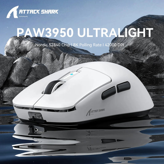 Attack Shark R6 Lightweight Wireless Gaming Mouse With 8K Polling