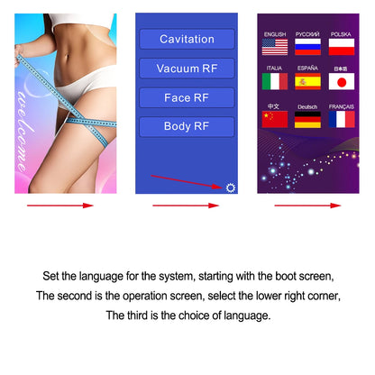 Beemyi 4 In 1 Cavitation Lipo Ultrasonic Skin Tightening Machine