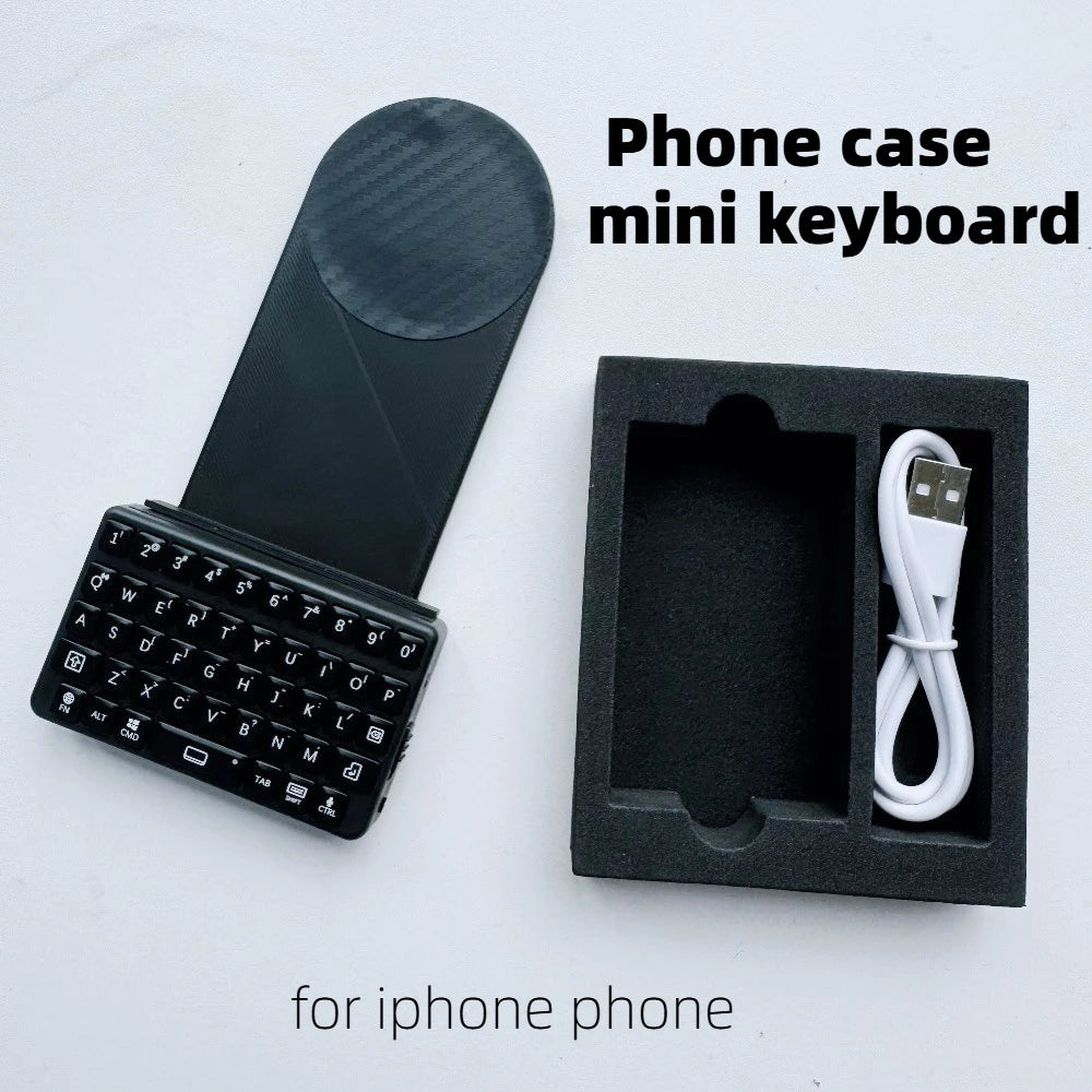 EXknight Bluetooth Mini Keyboard Magnetic Flip Case For iPhone