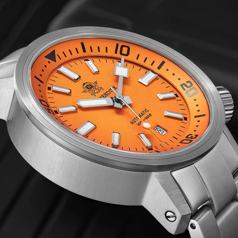 ADDIESDIVE 200M Auto Diving Watch Men Japanese 8215 Sapphire Stainless Steel Luminous Mechanical Diving Wristwatch BGW9 Dials Pr