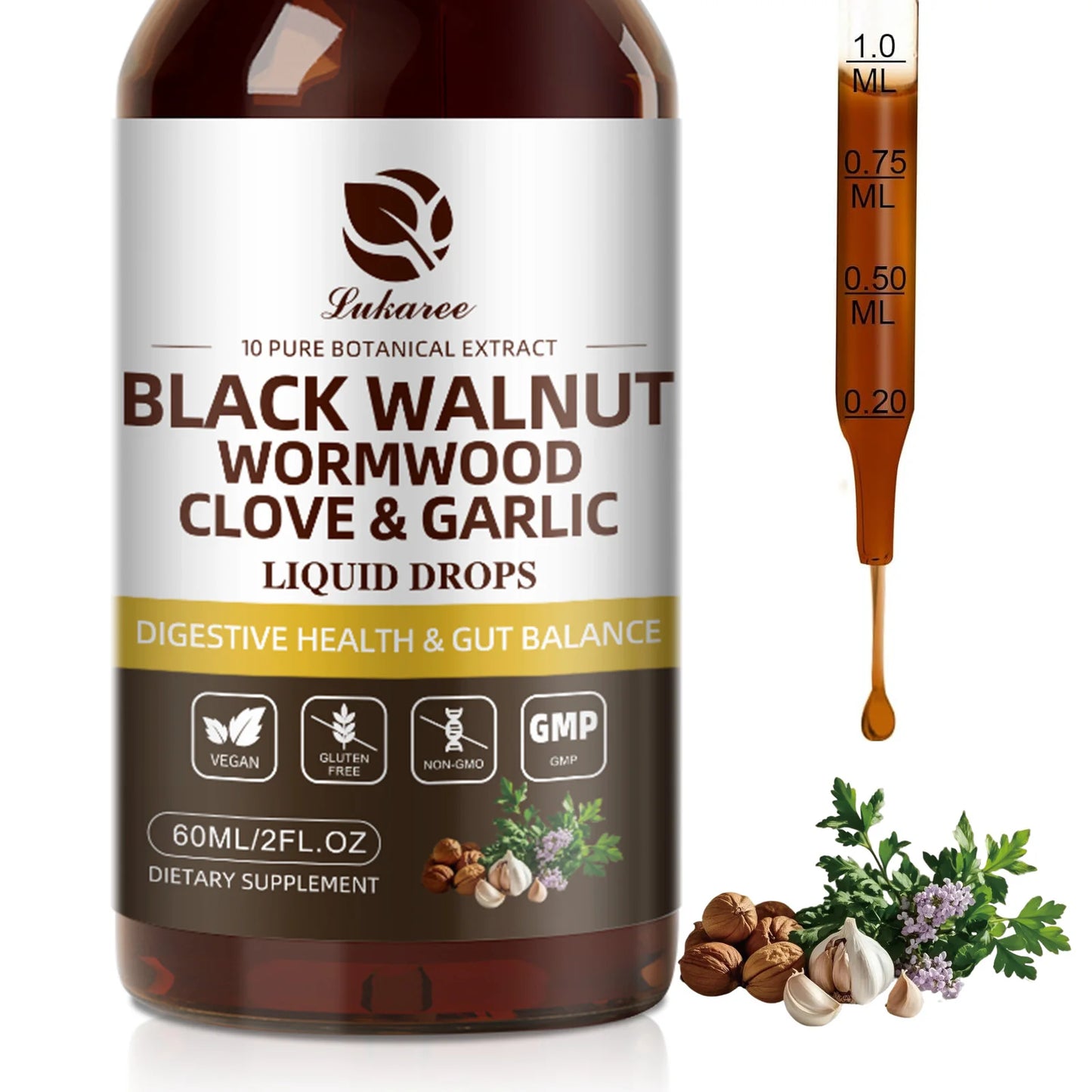 BBEEAAUU Walnut Wormwood Drop for Digestive Health