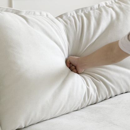 SdorensCN L Shaped Modular Sectional Sofa Breathable Linen