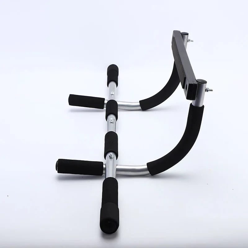 Space-Saving Chin-Up Bar – Telescopic Door Mount, Multi-Grip for Pull-Ups & Core Training