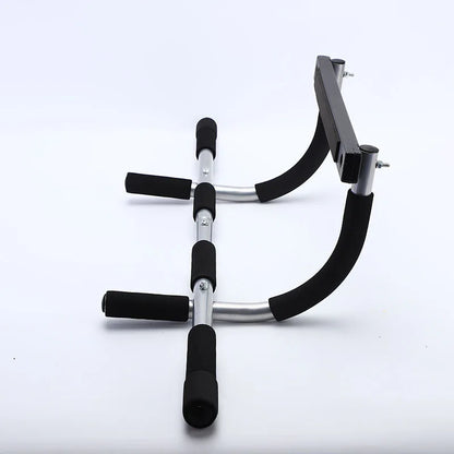 Space-Saving Chin-Up Bar – Telescopic Door Mount, Multi-Grip for Pull-Ups & Core Training